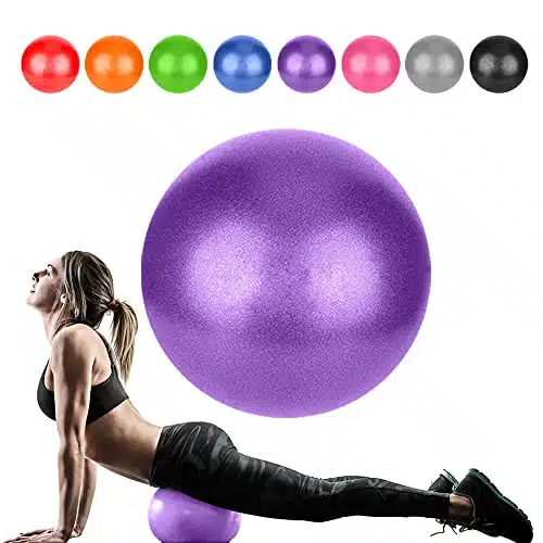 Small Pilates Ball, Therapy Mini Workout Core Inch Exercise Bender Pilates, Yoga, Workout, Bender, Training and Physical Therapy, Improves Balance
