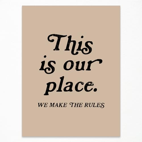 Taylor Music Posters Song Lyrics Wall Art This Is Our Place Canvas Print Vintage Wall Decor for Bedroom Aesthetic xinch Unframed