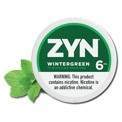 ZYN Nicotine Pouches  Wintergreen  Pouches  Dry Nicotine Pouches  Tobacco Free  Can