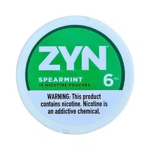 ZYN Nicotine Pouches  mg  Spearmint  Pouches  Tobacco Free