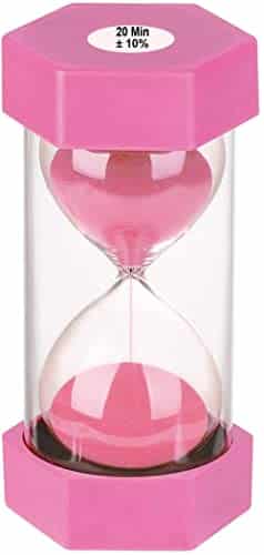 inute Sand Timer Hourglass, SuLiao Unbreakable Pink Sand Watch inuto, Small Sand Clock One Minute, Plastic Hour Glass Timer for Kids, Games, Classroom, Kitchen, Decor