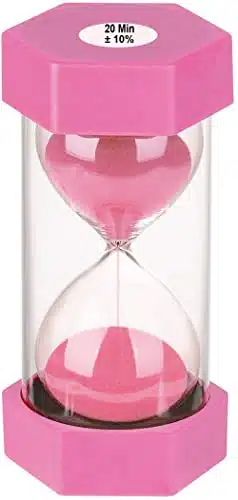 inute Sand Timer Hourglass, SuLiao Unbreakable Pink Sand Watch inuto, Small Sand Clock One Minute, Plastic Hour Glass Timer for Kids, Games, Classroom, Kitchen, Decor