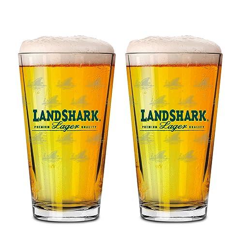 Boelter Landshark Lager Pint Glasses   Set of