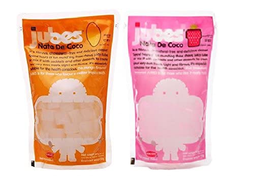 Jubes Combo Pack Nata De Coco Strawberry & Nata De Coco Mango oz