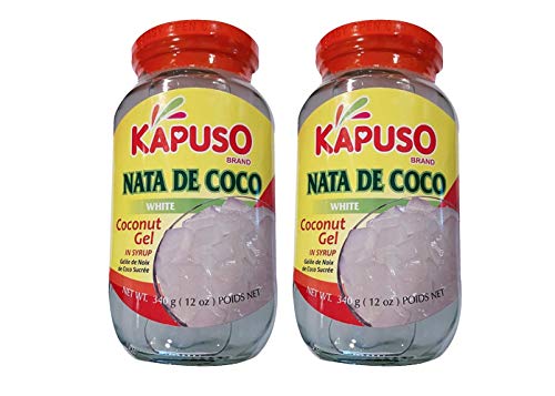 Kapuso Brand Coconut Gels, Beans, Fruits in Syrup Packs (White Coconut Gel)