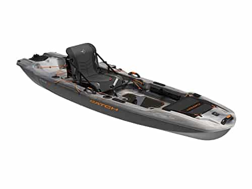 Pelican Catch Mode Fishing Kayak   Premium Angler Kayak with Lawnchair seat, Granite   Ft.