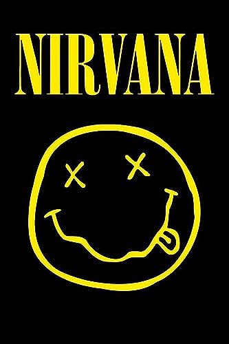 elixir design Poster Nirvana Smiley Face x inches Music Art Print Rock and Roll Music