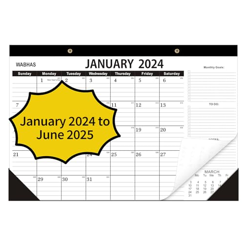 Wabhas Calendar,Desk Calendar ,January June ,Calendar xin,Desk calendar onths,all Calendar Perfect for Your Home,School or Office.