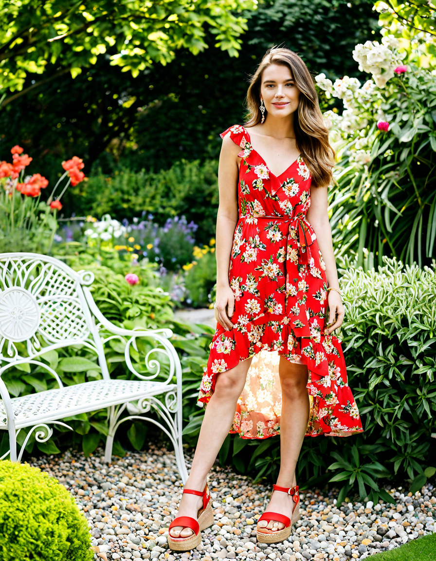 red sandals