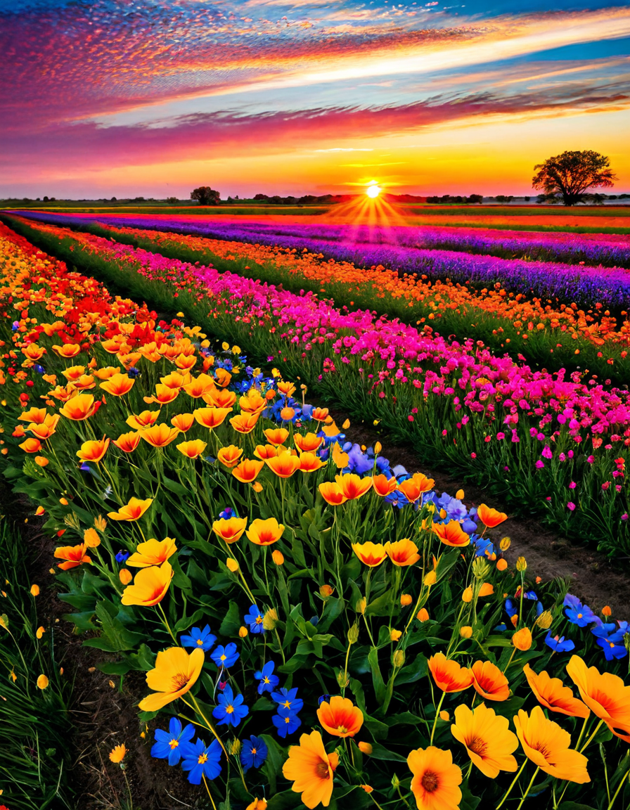 field of flowers